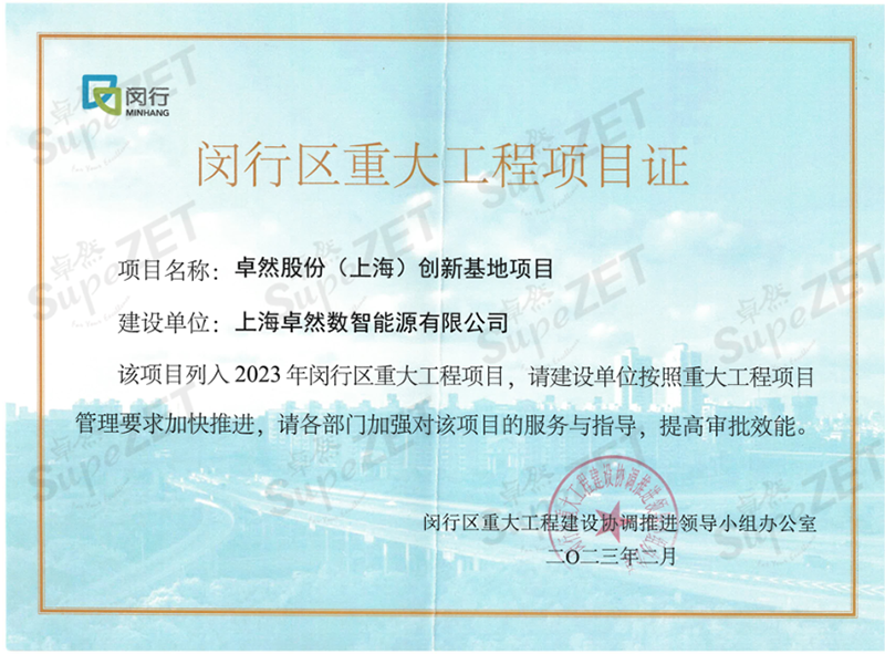 共建未来丨德赢Vwin股份（上海）创新基地亮相“2023年闵行区重大工程项目开工仪式”主会。